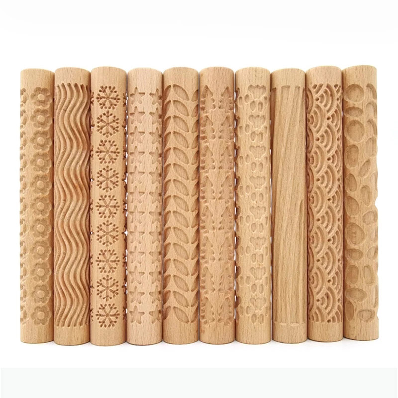 Wooden Texture Rolling Pin Cer - Soap Making Kit For Beginners recension och pris