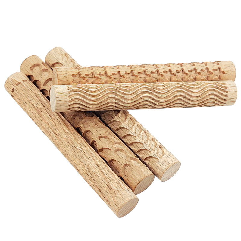 Wooden Texture Rolling Pin Cer - Soap Making Kit For Beginners recension och pris